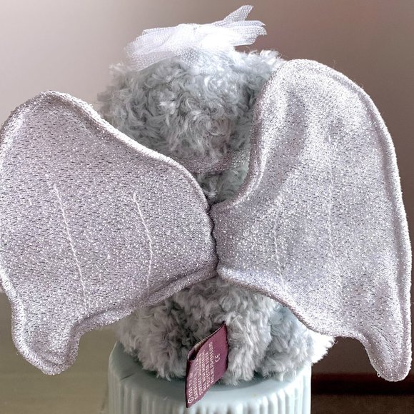 Ty Attic Treasures Sterling Silver Angel 8 1/2" Plush Fully Jointed Teddy Bear - Picture 3 of 7